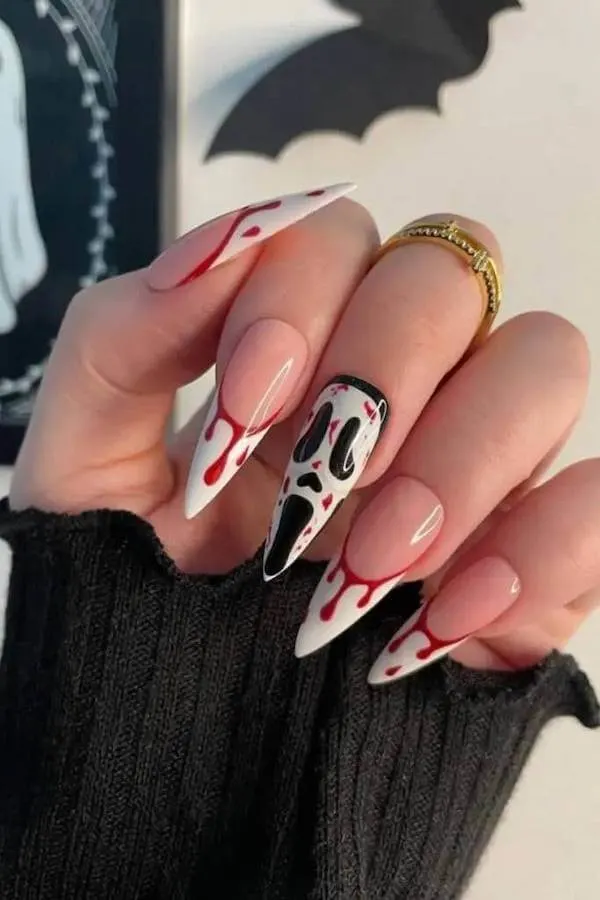 spooky Halloween nails