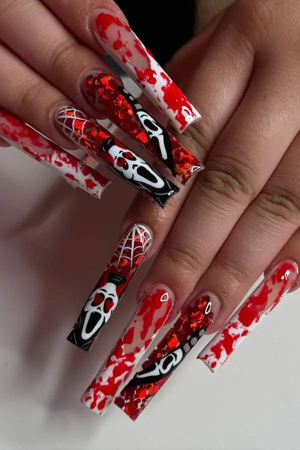 spooky Halloween nails