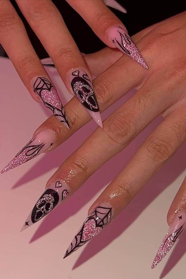 spooky Halloween nails