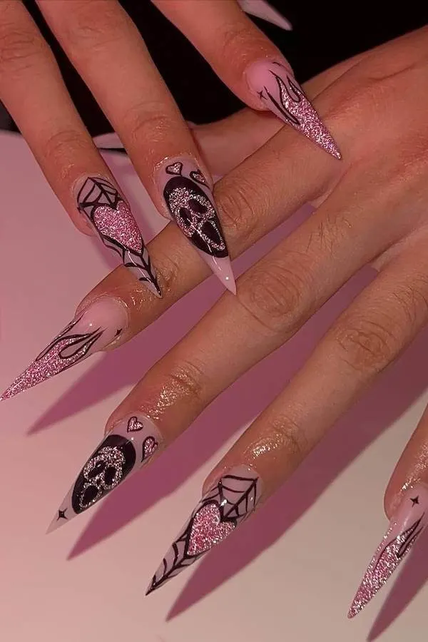 spooky Halloween nails
