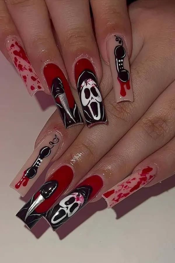 spooky Halloween nails