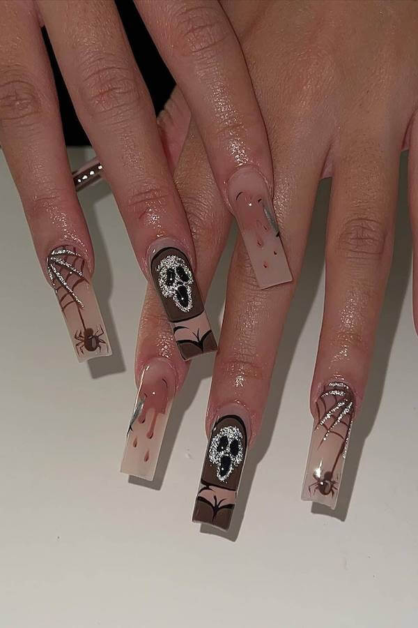 spooky Halloween nails