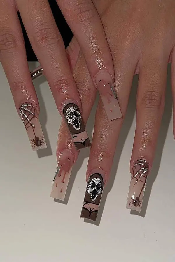spooky Halloween nails