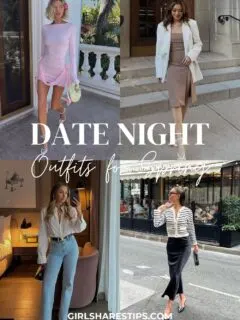 spring date night outfits collage