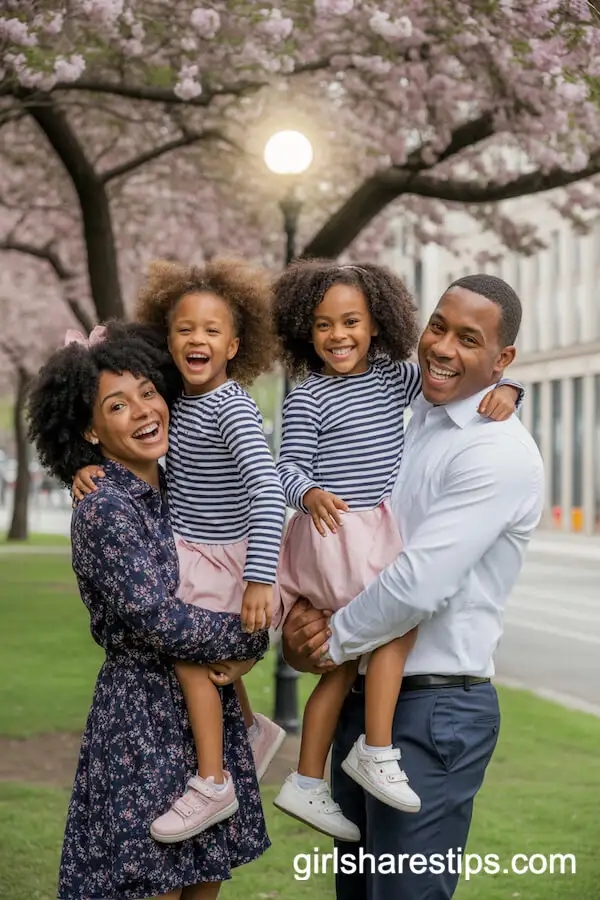 Mixed Navy Floral, Stripes, and Dots for Playful Spring Style