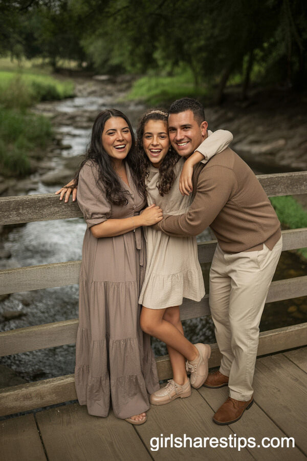 Earthy Browns and Creams for a Rustic Family Photo