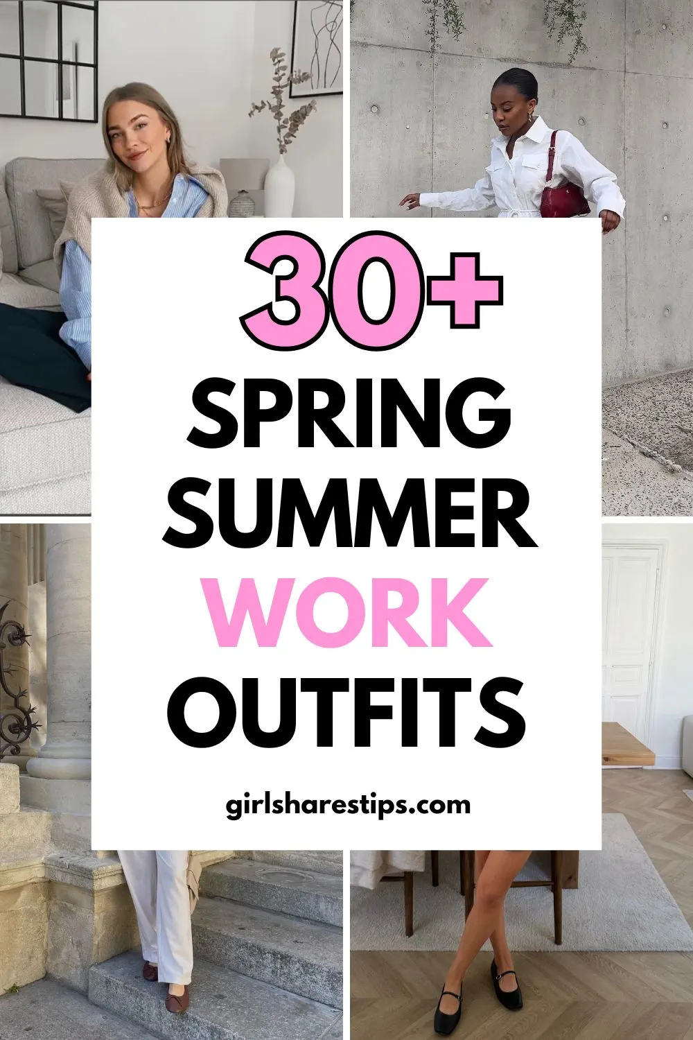 spring summer work outfits collage