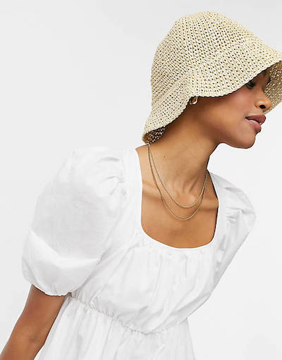 straw bucket hat for women ASOS