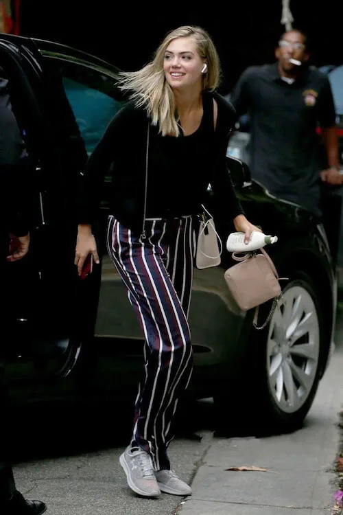 striped pants outfits