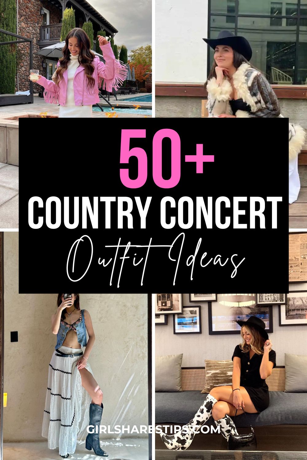 stunning country concert outfit ideas collage