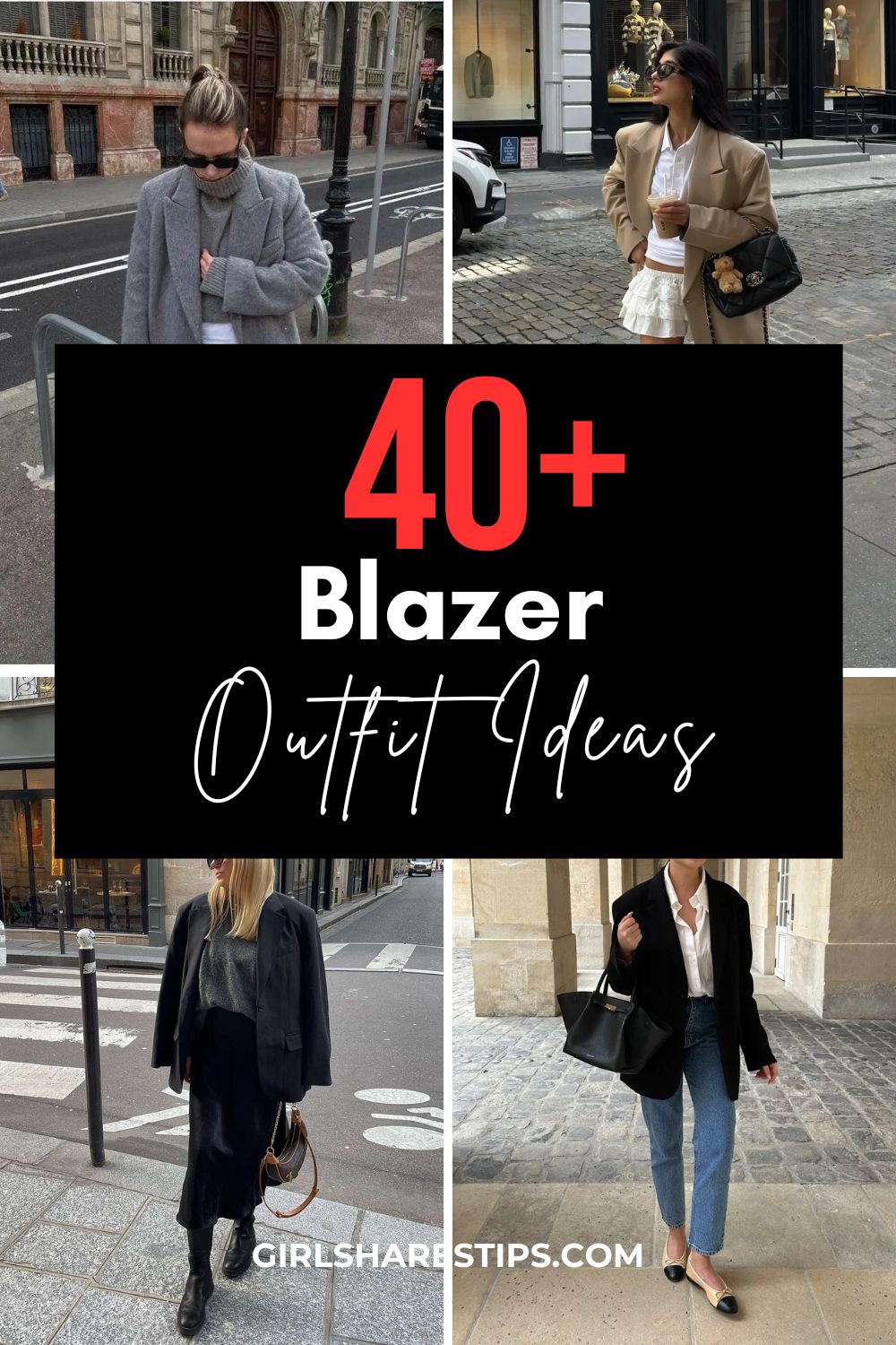 stylish blazer outfit ideas for women collage