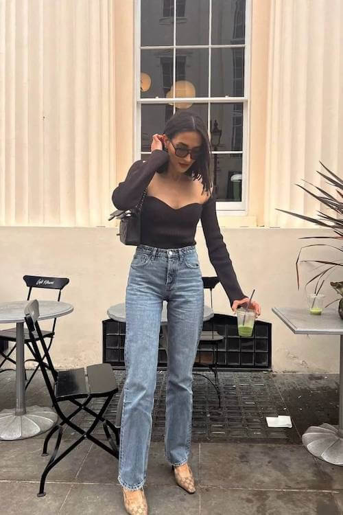 stylish date night outfit