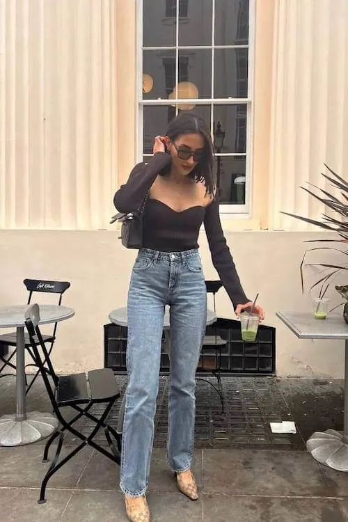 stylish date night outfit