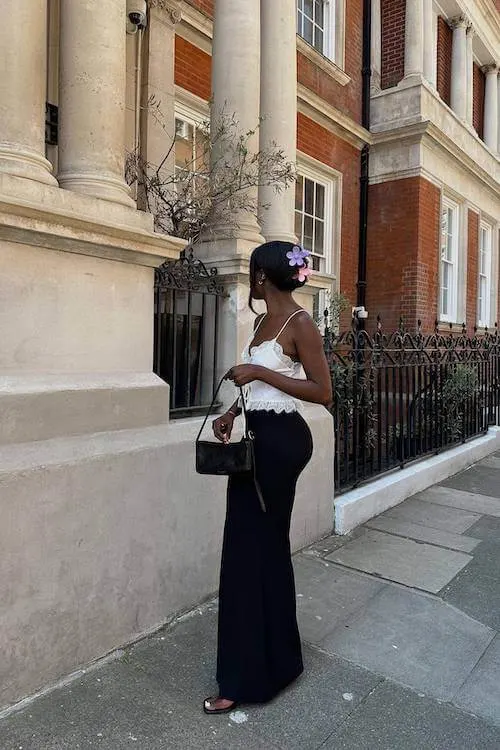 stylish date night outfit