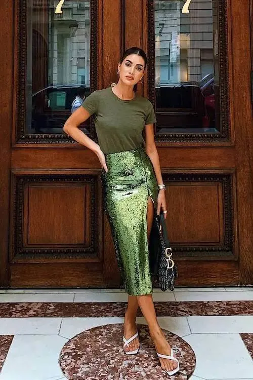 stylish date night outfit