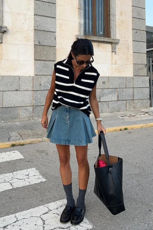stylish loafers outfit ideas women