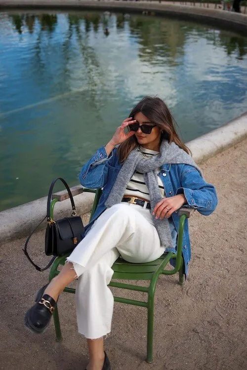 stylish loafers outfit ideas women