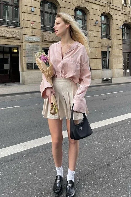 stylish loafers outfit ideas women