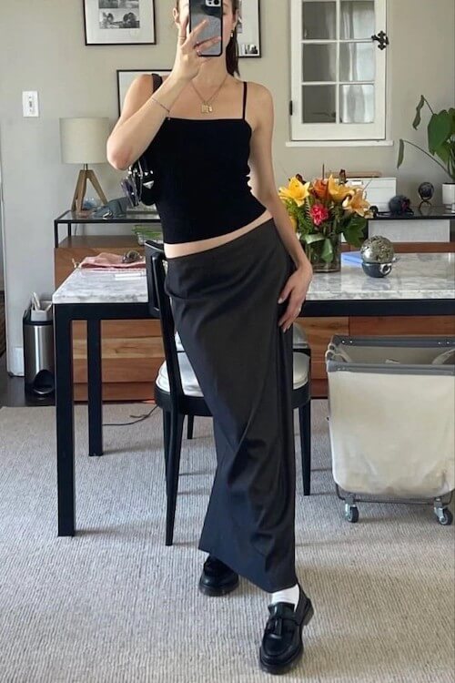 stylish loafers outfit ideas women