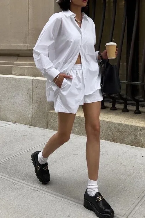 stylish loafers outfit ideas women
