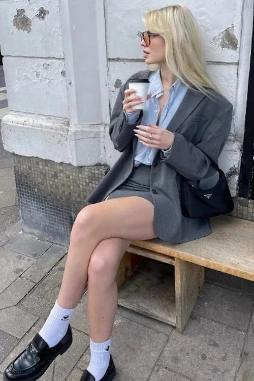 stylish loafers outfit ideas women