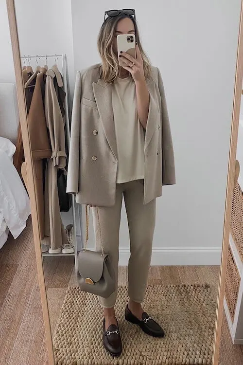 stylish loafers outfit ideas women