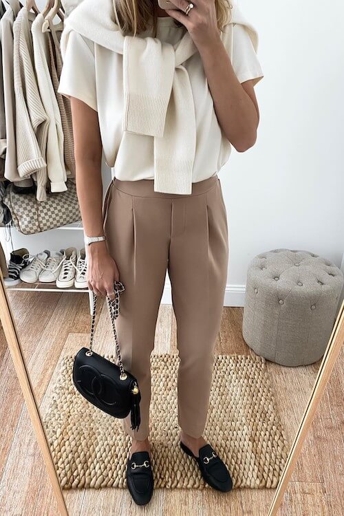 stylish loafers outfit ideas women