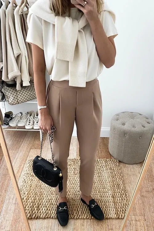 stylish loafers outfit ideas women