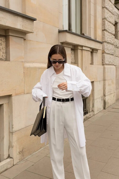 white pants outfits