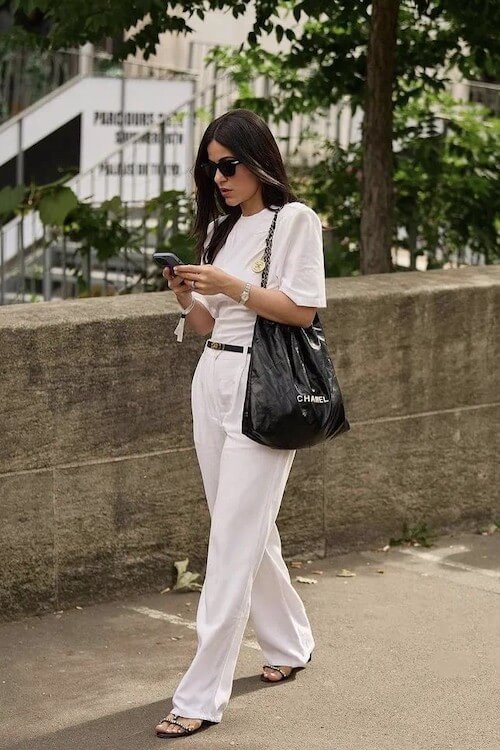 white pants outfits