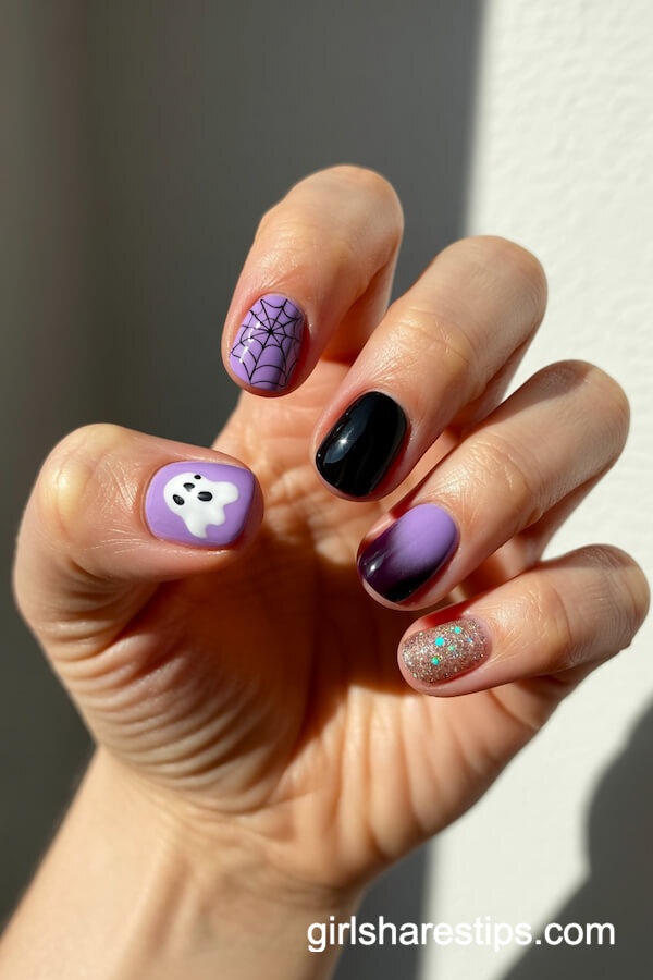 Unique Purple and Black Designs