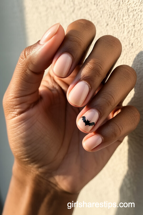 Nude Base with Delicate Bat