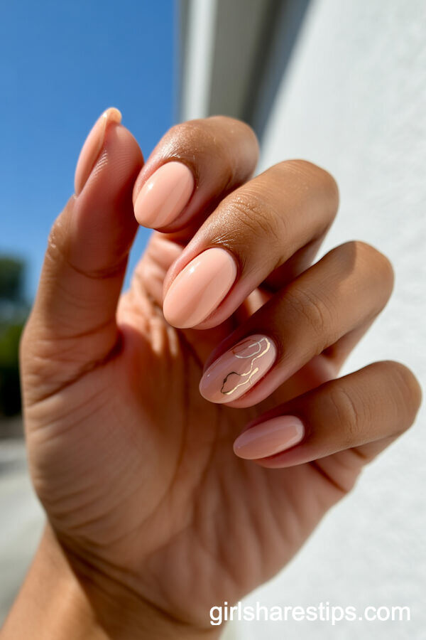 subtle summer nails