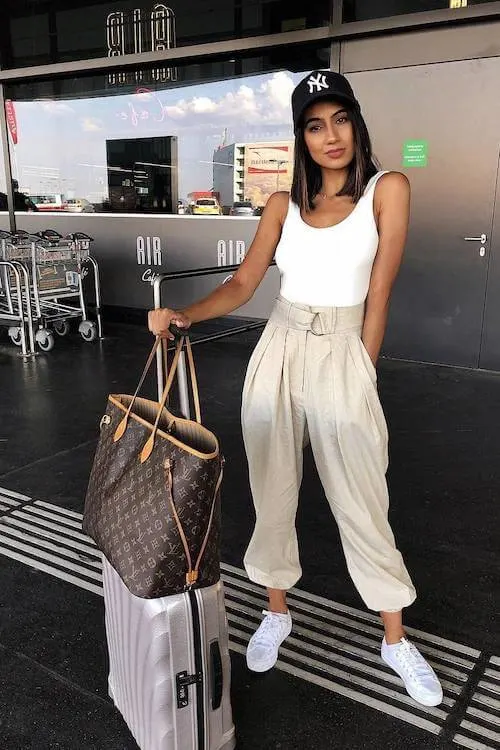summer airport outfit