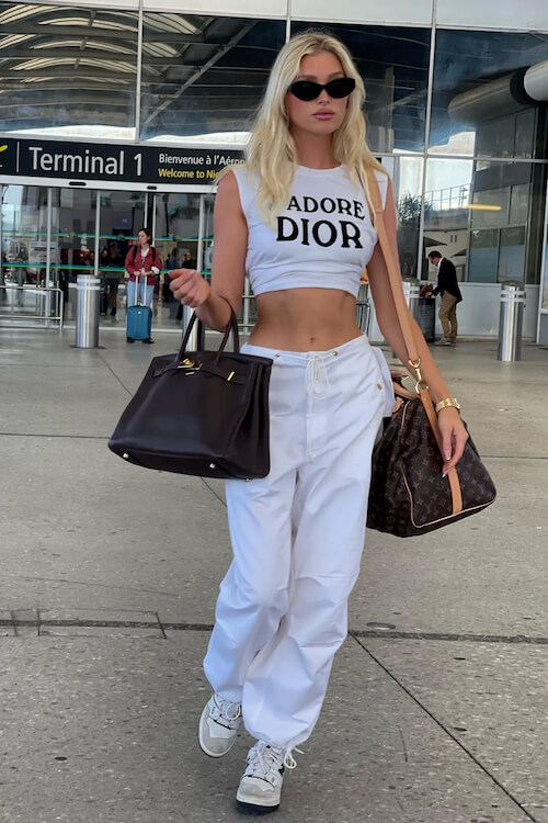 summer airport outfit