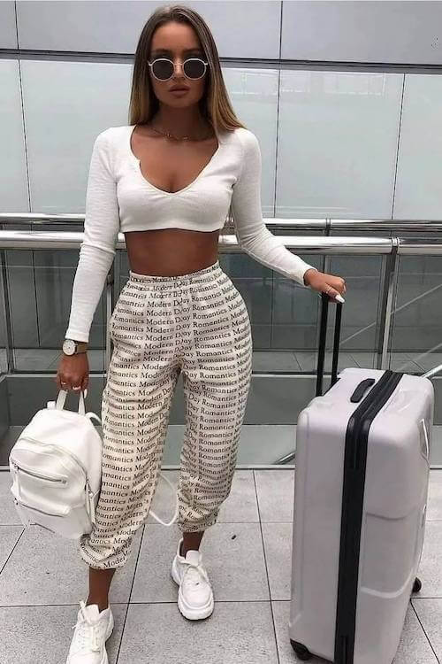 summer airport outfit