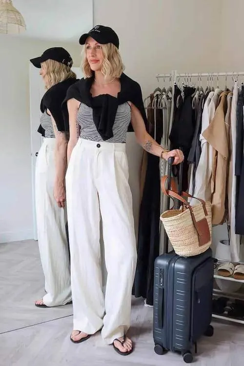 summer airport outfit