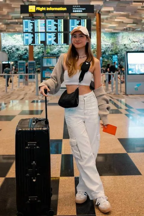 summer airport outfit