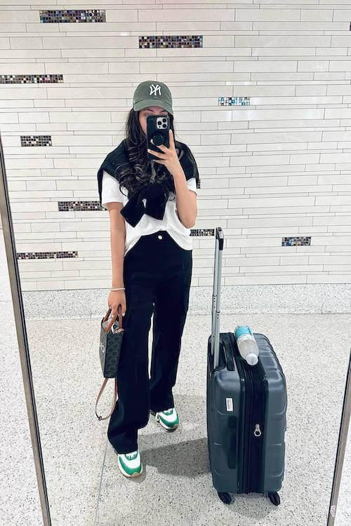 summer airport outfit