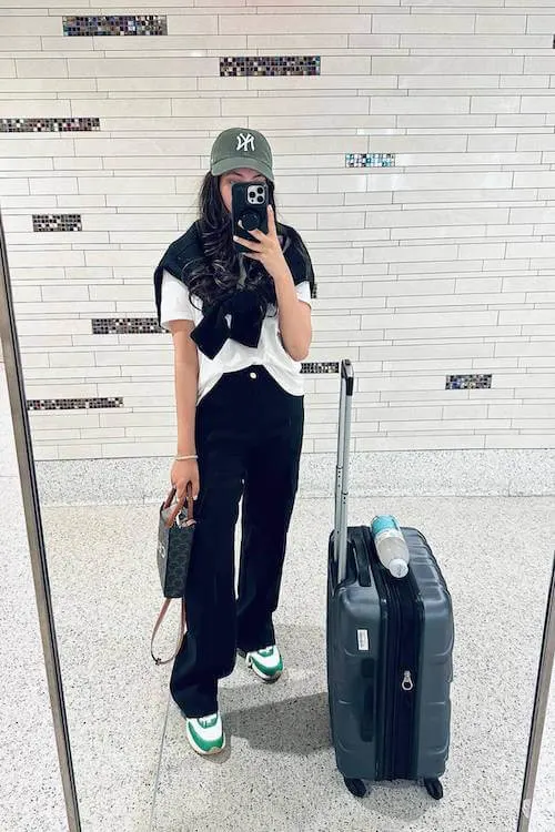 summer airport outfit