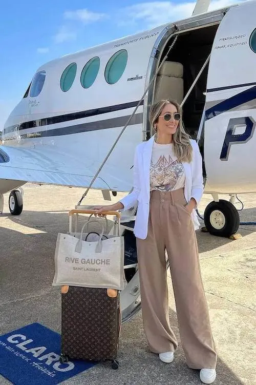summer airport outfit