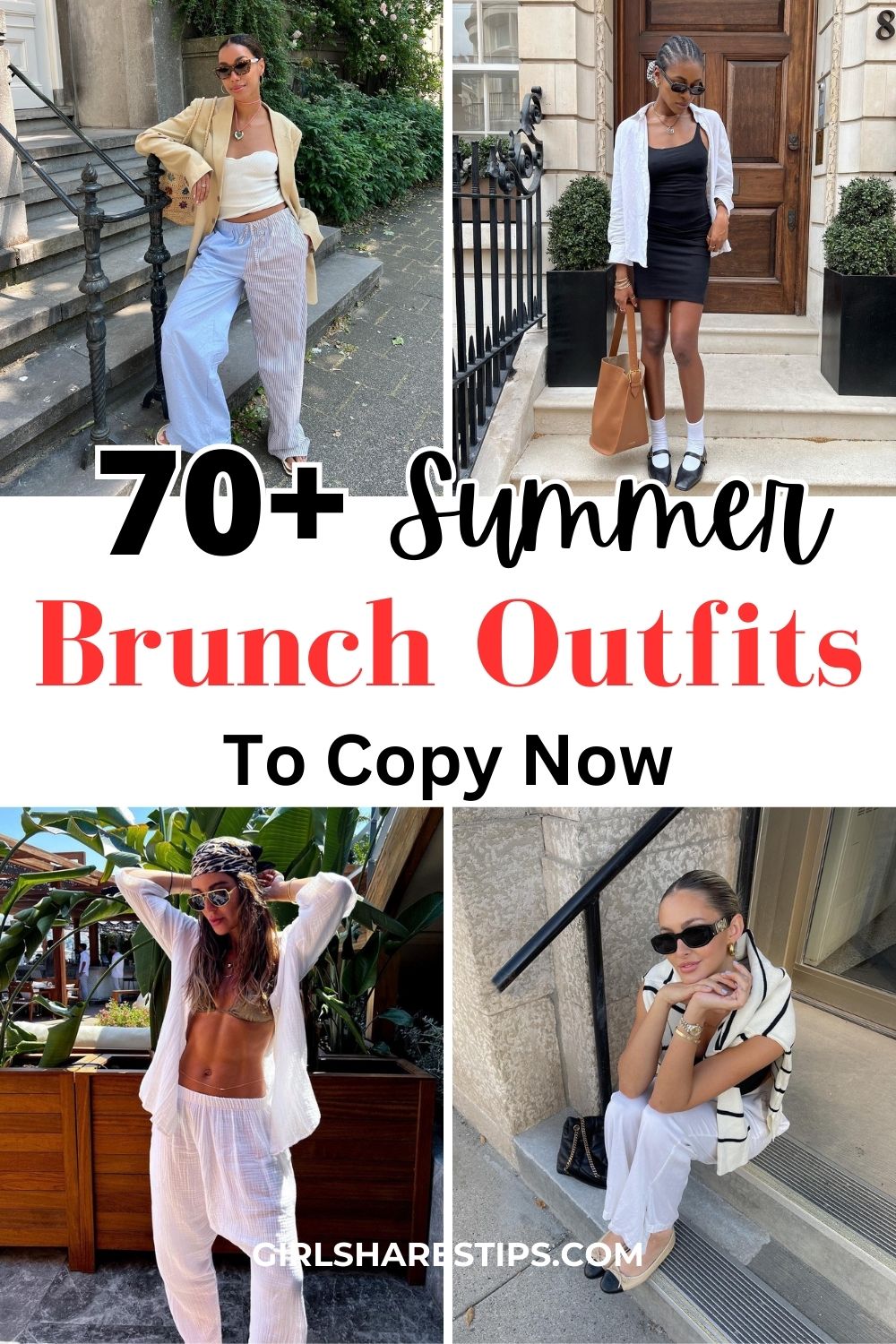 summer brunch outfits for women collage