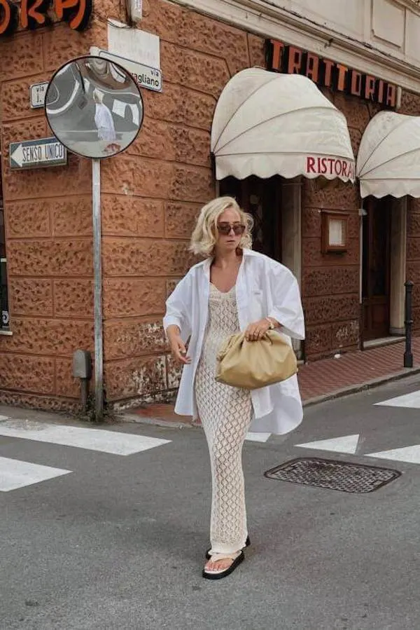 summer button down shirt outfit