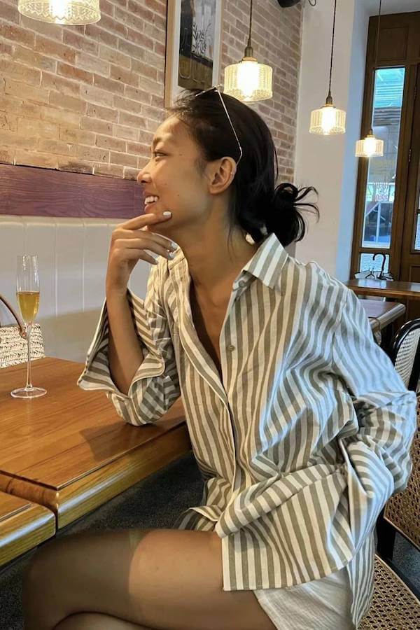 summer button down shirt outfit