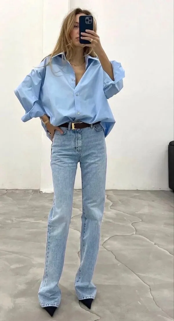 summer button down shirt outfit