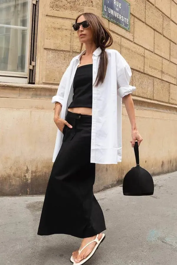 summer button down shirt outfit