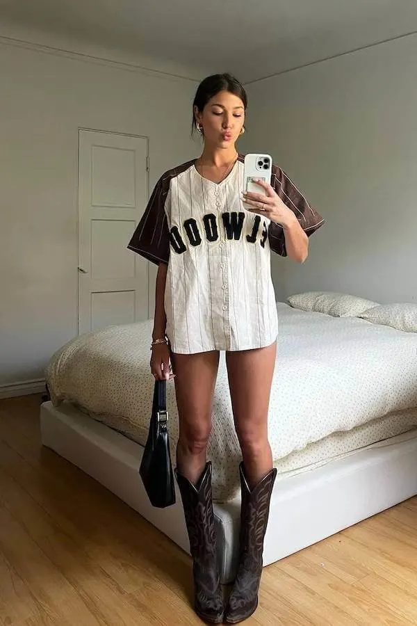 summer cowboy boots outfit
