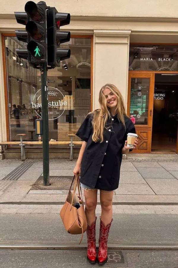 summer cowboy boots outfit