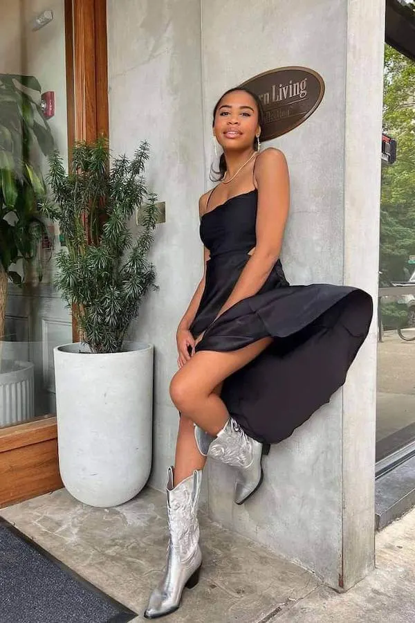 summer cowboy boots outfit