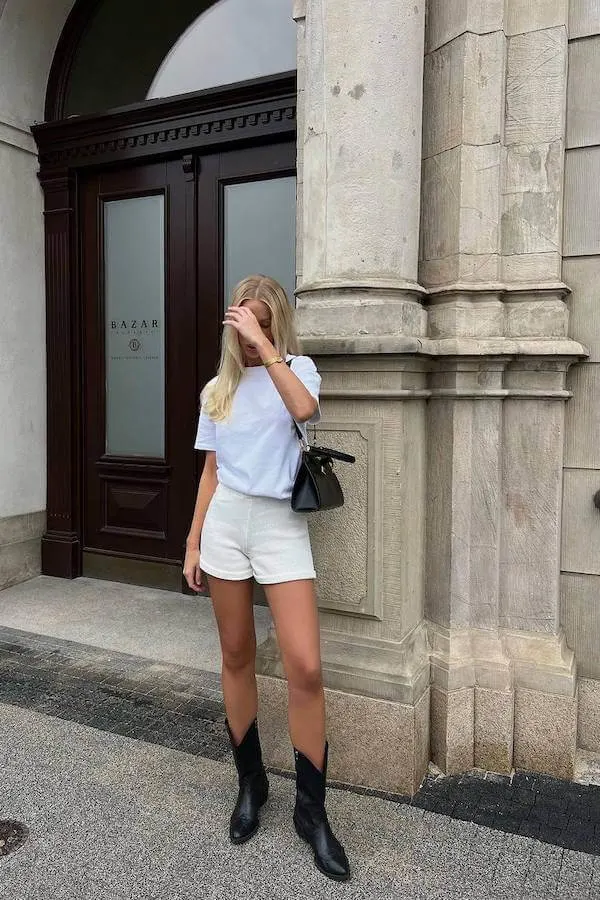 summer cowboy boots outfit